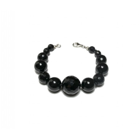 Bracciale Donna in onice nero BR.202