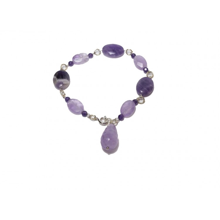 Bracciale  Donna in Ametista lavanda naturale BR.201