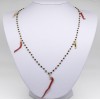 COLLANA IN ONICE NERO E MADREPORA CODICE: CK 220  CODICE: CK 220